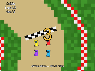Capture d'ecran de Micro Racer