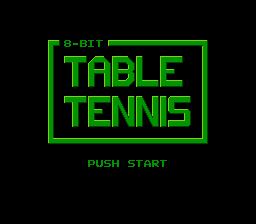 Capture d'ecran de 8-bit Table Tennis
